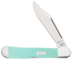 W.R. Case XX Knives Mini Copperlock Seafoam Green G-10 18109 Stainless Pocket Knife