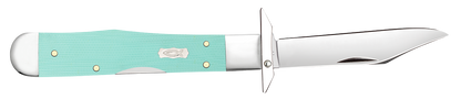 W.R. Case XX Knives Cheetah Cub Ichthus Seafoam Green G-10 18112 Stainless Pocket Knife