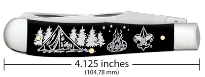 W.R. Case XX Knives Trapper Scouting America Black Synthetic 18145 Pocket Knife