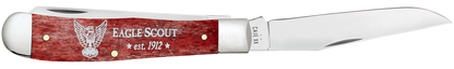 W.R. Case XX Knives Trapper Eagle Scout Old Red Bone 18146 Stainless Pocket Knife