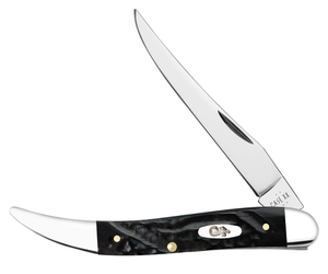 W.R. Case XX Knives Medium Toothpick Rough Black Synthetic 18242 Stainless Pocket Knife