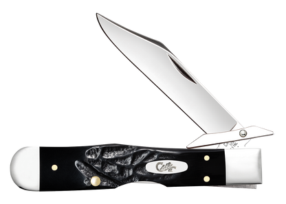 W.R. Case XX Knives Cheetah Cub Rough Black Synthetic 18243 Stainless Pocket Knife
