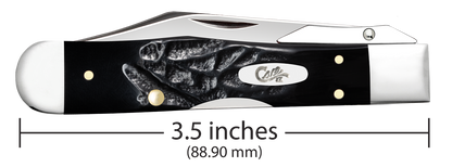 W.R. Case XX Knives Cheetah Cub Rough Black Synthetic 18243 Stainless Pocket Knife