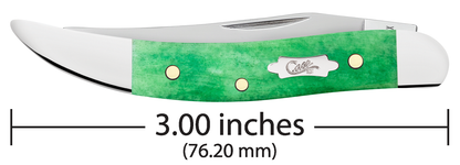 Case XX™ Knives Small Toothpick Emerald Green Bone 19941 Stainless Pocket Knife