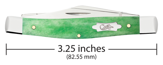 W.R. Case XX Knives Medium Stockman Emerald Green Bone 19942 Stainless Pocket Knife