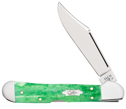 Case XX™ Knives Mini Copperlock Emerald Green Bone 19943 Stainless Pocket Knife