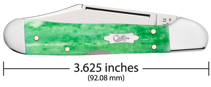 Case XX™ Knives Mini Copperlock Emerald Green Bone 19943 Stainless Pocket Knife