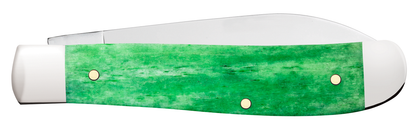 Case XX™ Knives Mini Trapper Emerald Green Bone 19944 Stainless Pocket Knife