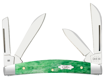 Case XX™ Knives Small Congress Emerald Green Bone 19945 Stainless Pocket Knife