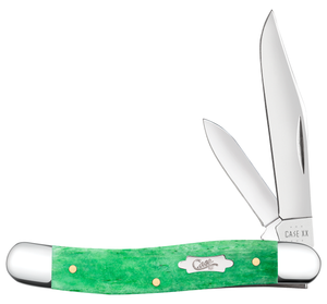 W.R. Case XX Knives Medium Jack Smooth Emerald Green Bone Tru-Sharp Stainless 19946 Pocket Knife