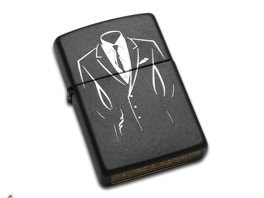 W.R. Case & Sons Cutlery Co.™ 218-118908 Knife Black Matte Finish Brass Zippo Lighter