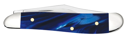 W.R. Case XX Knives Peanut Blue Pearl Kirinite 23446 Stainless Pocket Knife
