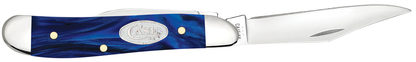W.R. Case XX Knives Peanut Blue Pearl Kirinite 23446 Stainless Pocket Knife