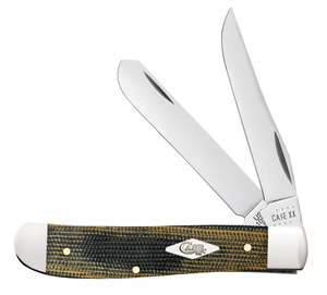 W.R. Case XX Knives Mini Trapper Green & Black Micarta 23472 Stainless Pocket Knife