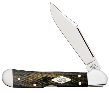 Case XX™ Knives Green Black Micarta Mini Copperlock Stainless 23475 Pocket Knife