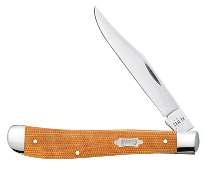 Case XX™ Knives Natural Canvas Micarta Slimline Trapper Stainless 23691