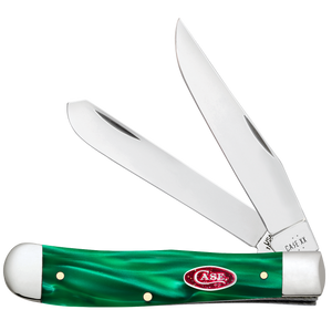 W.R. Case XX Knives Trapper Green Pearl Kirinite 24410 Stainless Pocket Knife