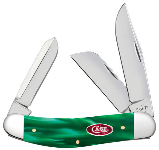 W.R. Case XX Knives Sowbelly Stockman Green Pearl 24411 Stainless Pocket Knife