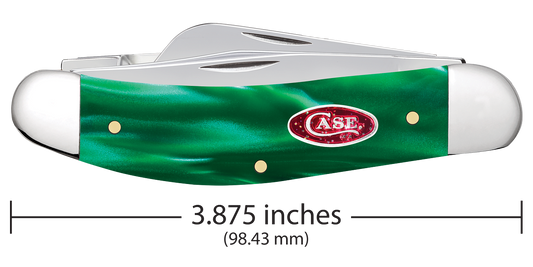 W.R. Case XX Knives Sowbelly Stockman Green Pearl 24411 Stainless Pocket Knife