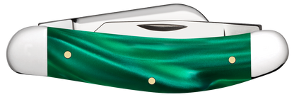 W.R. Case XX Knives Sowbelly Stockman Green Pearl 24411 Stainless Pocket Knife