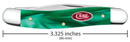 W.R. Case XX Knives Medium Pen Green Pearl Kirinite 24412 Stainless Pocket Knife