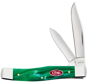 W.R. Case XX Knives Texas Jack Green Pearl Kirinite 24413 Stainless Pocket Knife
