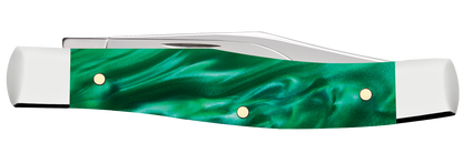 W.R. Case XX Knives Texas Jack Green Pearl Kirinite 24413 Stainless Pocket Knife