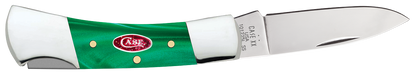 W.R. Case XX Knives Lockback Green Pearl Kirinite 24415 Stainless Pocket Knife