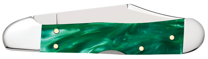 W.R. Case XX Knives Mini Copperlock Green Pearl 24416 Stainless Pocket Knife