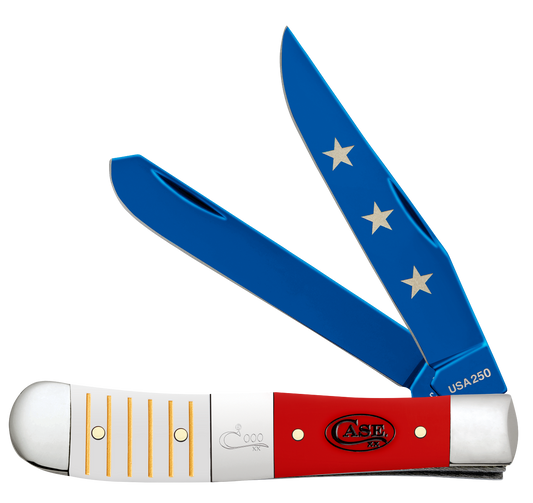 W.R. Case XX Knives Trapper and Lighter Gift Set America 250 25000 Stainless 1/500 Pocket Knife Set