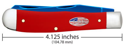 W.R. Case XX Knives Trapper America 250 Ann. Red 25002 Stainless 1/1776 Pocket Knife