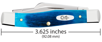 W.R. Case XX Knives Medium Stockman Sawcut Caribbean Blue Bone 25579 Stainless Pocket Knife