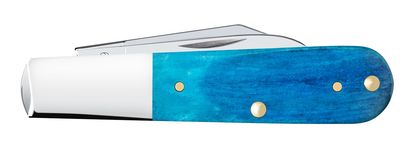 W.R. Case XX Knives Barlow Sawcut Caribbean Blue Bone 25581 Stainless Pocket Knife