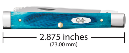 W.R. Case XX Knives Baby Doc Sawcut Caribbean Blue Bone 25582 Stainless Pocket Knife