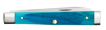 W.R. Case XX Knives Baby Doc Sawcut Caribbean Blue Bone 25582 Stainless Pocket Knife