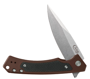 W.R. Case XX Knives Marilla Frame Lock 25885 Brown Aluminum S35VN Pocket Knife
