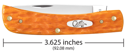 W.R. Case XX Knives Sodbuster Jr Persimmon Orange Bone 26564 Stainless Pocket Knife