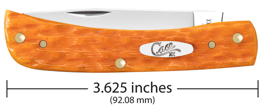 W.R. Case XX Knives Sodbuster Jr Persimmon Orange Bone 26564 Stainless Pocket Knife