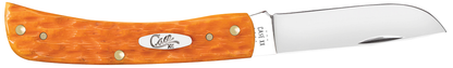 W.R. Case XX Knives Sodbuster Jr Persimmon Orange Bone 26564 Stainless Pocket Knife
