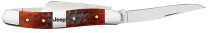 W.R. Case XX Knives Jeep Medium Stockman 27010 Chestnut Bone Stainless Steel Pocket Knife