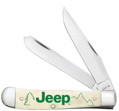 W.R. Case XX Knives Jeep Trapper 27013 Natural Bone Stainless Steel Pocket Knife