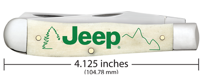 W.R. Case XX Knives Jeep Trapper 27013 Natural Bone Stainless Steel Pocket Knife