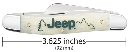 W.R. Case XX Knives Jeep Medium Stockman 27014 Natural Bone Stainless Steel Pocket Knife
