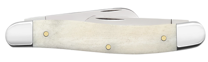 W.R. Case XX Knives Jeep Medium Stockman 27014 Natural Bone Stainless Steel Pocket Knife