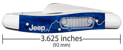 W.R. Case XX Knives Medium Stockman Jeep Navy Blue Bone 27024 Stainless Pocket Knife
