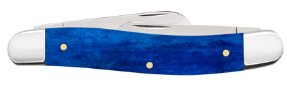W.R. Case XX Knives Medium Stockman Jeep Navy Blue Bone 27024 Stainless Pocket Knife
