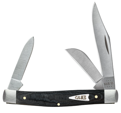 Case XX™ Knives Medium Stockman Black Micarta 27818 Stainless Pocket Knife