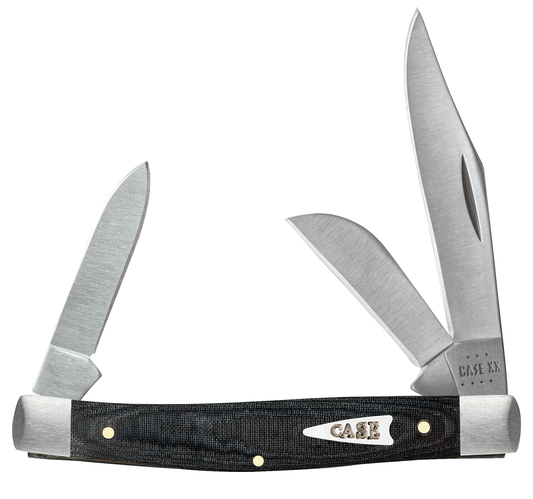 Case XX™ Knives Medium Stockman Black Micarta 27818 Stainless Pocket Knife