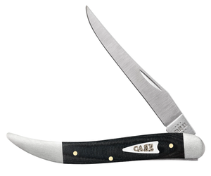W.R. Case XX Knives Medium Toothpick Black Micarta 27819 Stainless Pocket Knife