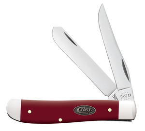 W.R. Case XX Knives Mini Trapper Smooth Mulberry Pewter 30461 Stainless Pocket Knife